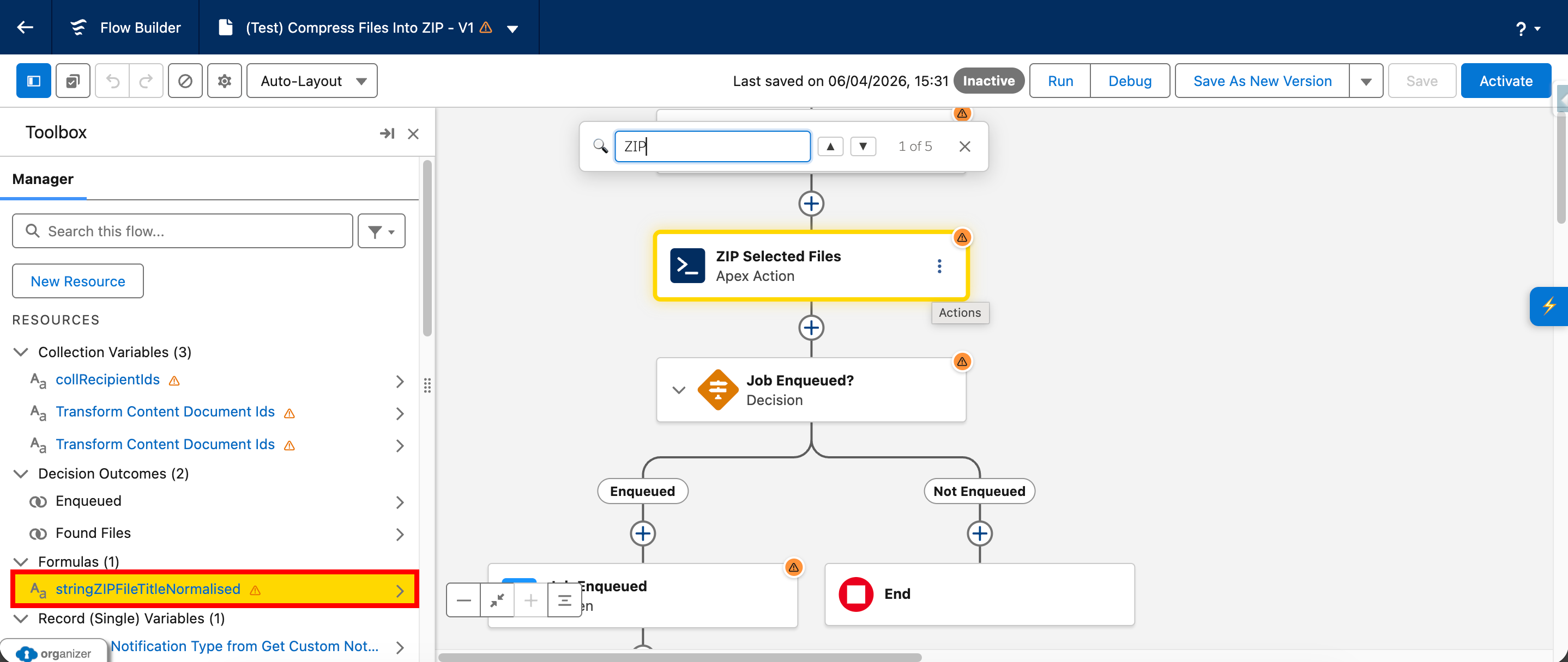 Canvas Search Toolbox Highlight