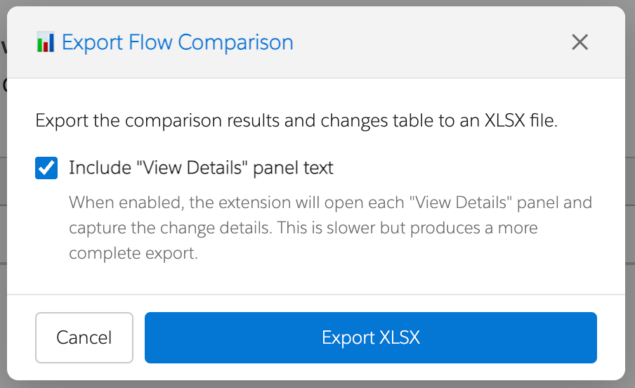 Comparison Exporter Export Module
