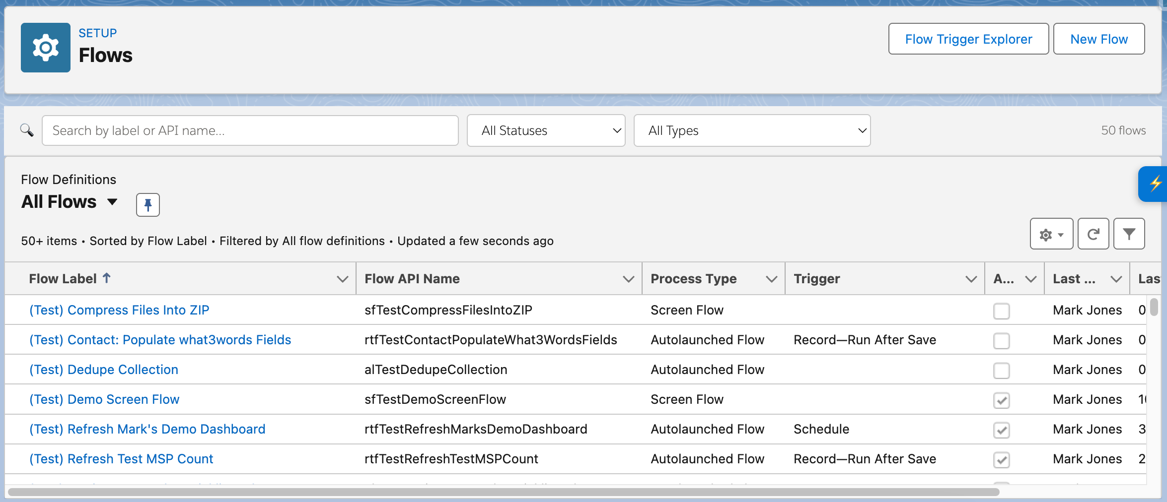 Flow List Search Module