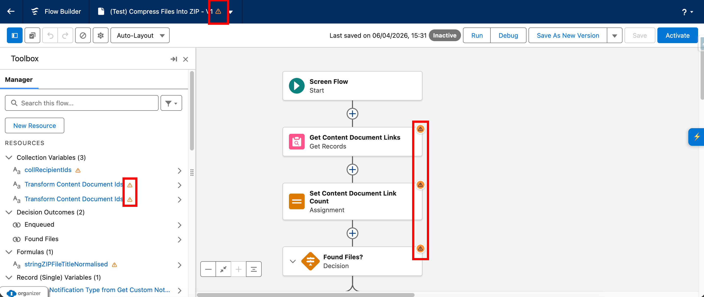 Missing Description Flags Flagged Items